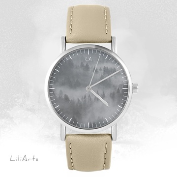 LiliArts - Into The Wild watch - beige, leather