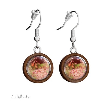 Wooden earrings LiliArts - Summer - hanging