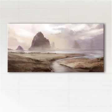 Picture - Foggy coast - print on canvas