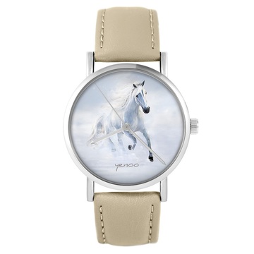 Zegarek yenoo - Biały koń...