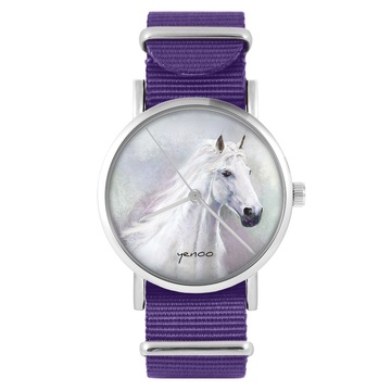 Zegarek yenoo - Biały koń -...