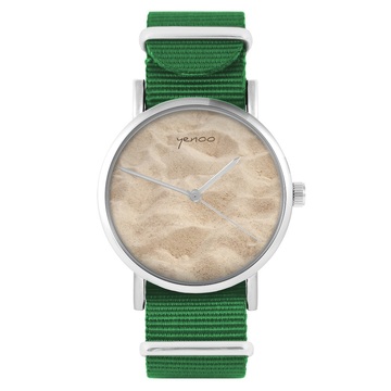 Yenoo Watch - Sand - Green, Nylon
