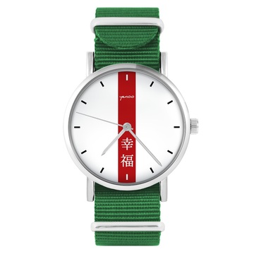 Yenoo watch - Happiness - Green, Nylon