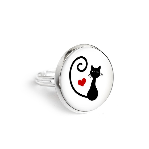 Yenoo ring 18mm - Kitten heart