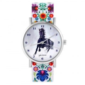 Yenoo watch - Black horse,...