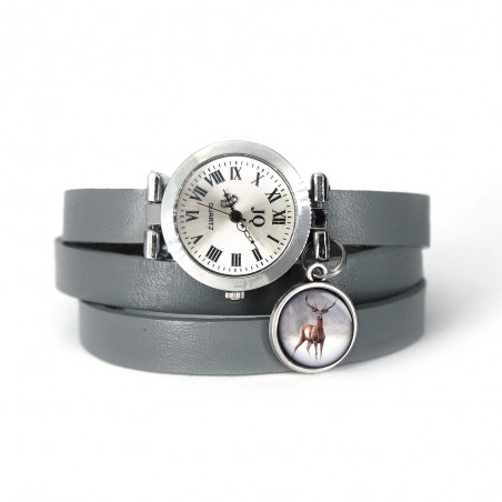 Watch - Stag 2 - wrapped, leather