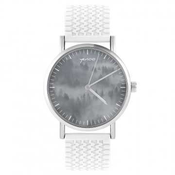 Zegarek yenoo -  Into The Wild - biały, silikonowy