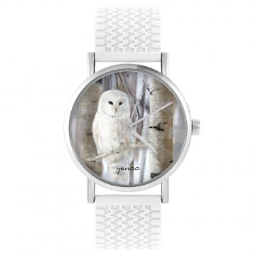 Yenoo watch - Owl - white,...