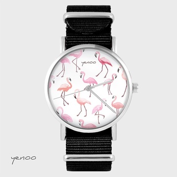 Watch - Flamingos, Black,...