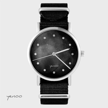 Watch - Black, Black, nylon