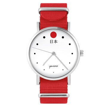 Watch - Japan - red, nylon