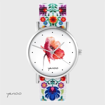 Zegarek yenoo - Mak - folkowy, nato